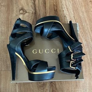 Gucci Iman triple buckle sandal